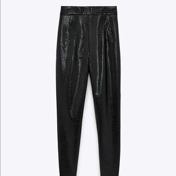 Zara Faux Leather Pants - Picture 4 of 6